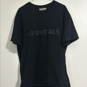 Fear of God Essentials Jet Black Tee Mens (S)